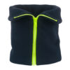 Navy neon yellow zip