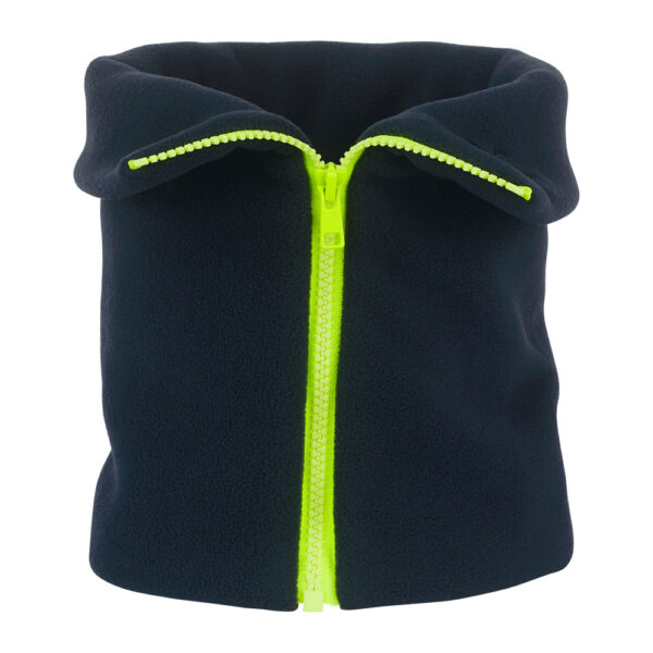 Navy neon yellow zip