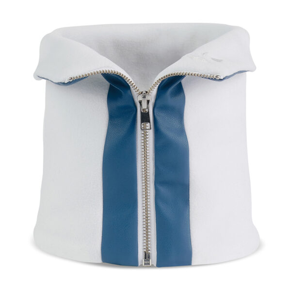 Fullzip Leather Neckband - blue